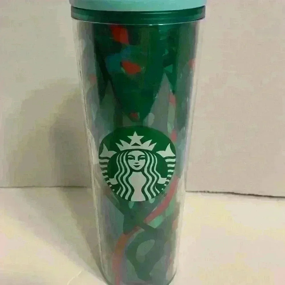 Starbucks Jungle leaves themed tumbler